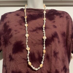 Cream and White Bohemian Sea sells Necklace